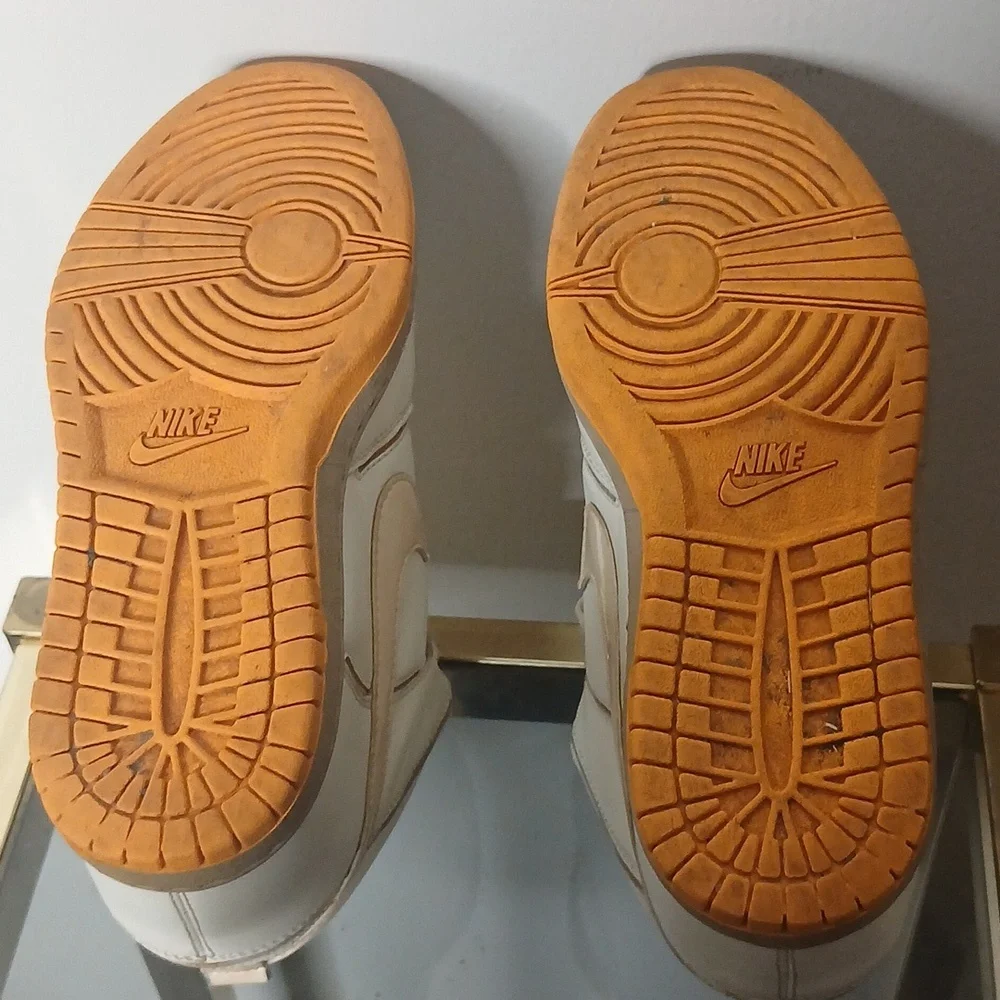 Nike Sky High Hidden Wedge White And Orange Size 8 - Picture 7 of 16